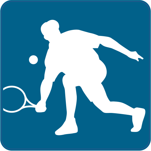 Autocollant Tennis Solo A