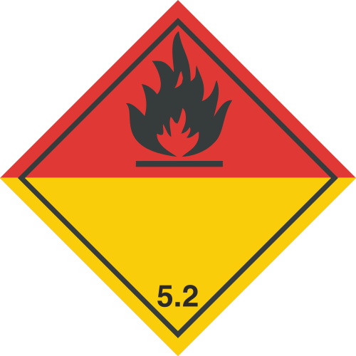 Autocollant Transport Peroxydes Organiques