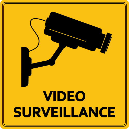Autocollant Vidéo Surveillance