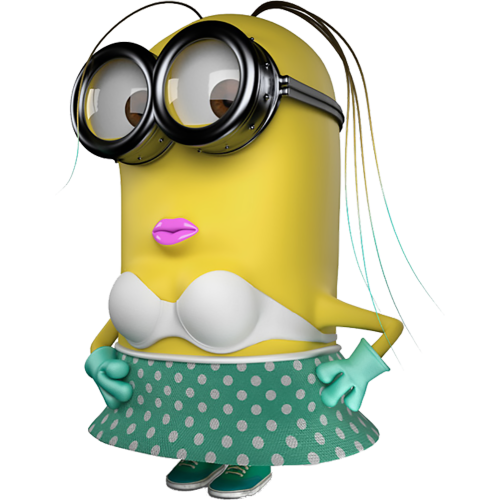 Autocollant Minion Femme