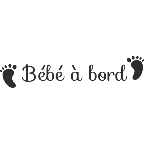 Sticker Bébé à Bord Pied