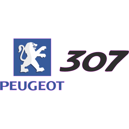 Autocollant Peugeot Logo 307 Droite