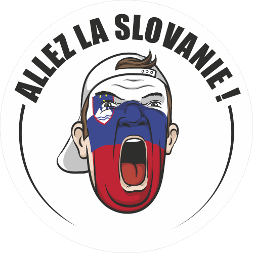 Autocollant Football Allez La Slovanie
