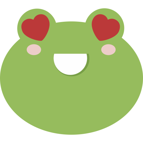 Autocollant Grenouille Coeur