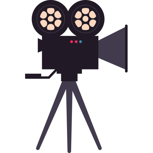 Autocollant Métier Audiovisuel Caméra