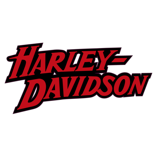 Autocollant Harley Davidson Logo Rouge