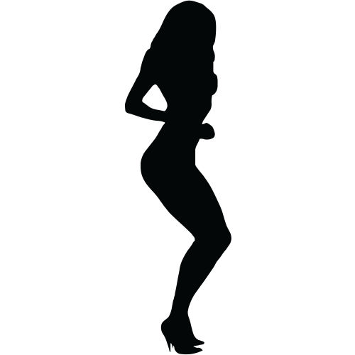 Sticker Silhouette Femme Sexy
