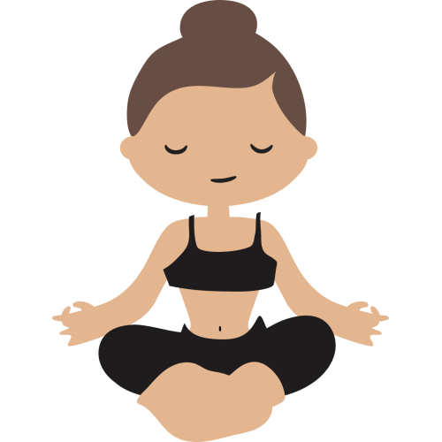 Autocollant Logo Yoga Meditation 4