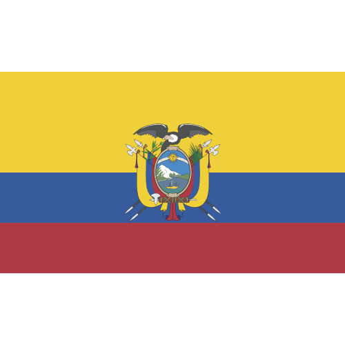 Autocollant Drapeau Equateur