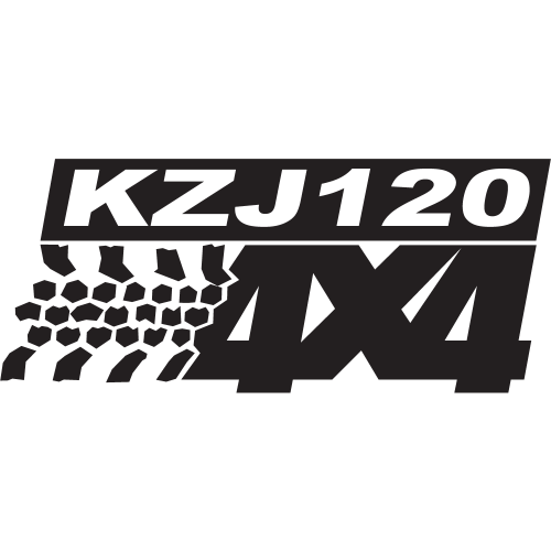 Sticker Logo 4x4 Kzj120