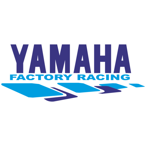 Autocollant Yamaha Racing Blanc