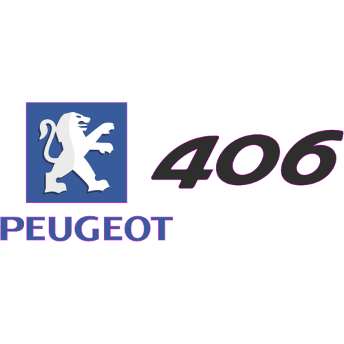 Autocollant Peugeot Logo 406 Droite