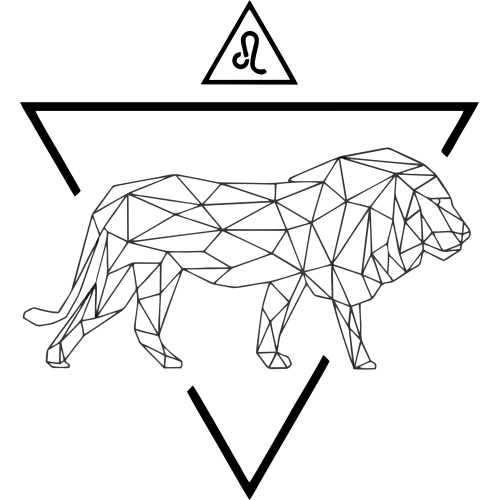 Sticker Astrologie Lion Ge?ome?trique