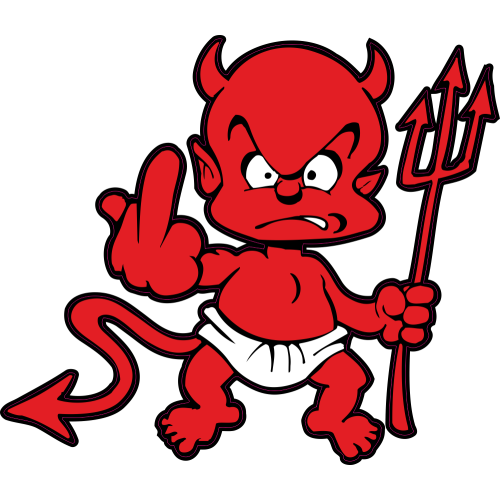 Autocollant Petit Diable