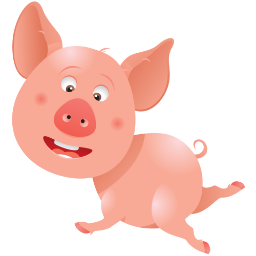 Autocollant Cochon 3 Pour Enfants