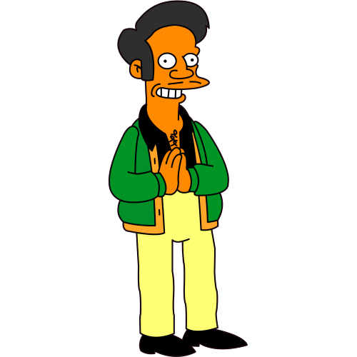 Autocollant Apu Nahasapeemapetilon - Simpsons
