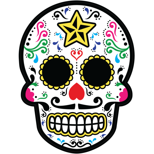 Autocollant Calavera - Tete De Mort Mexicaine 23