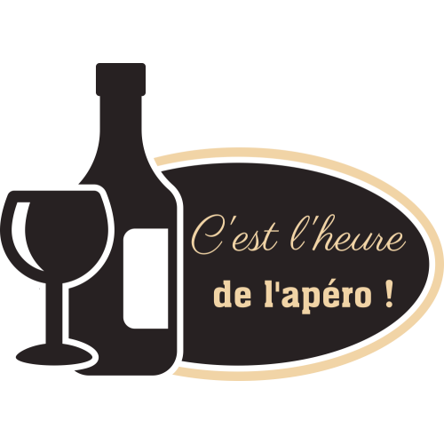 Autocollant Heure Apéro