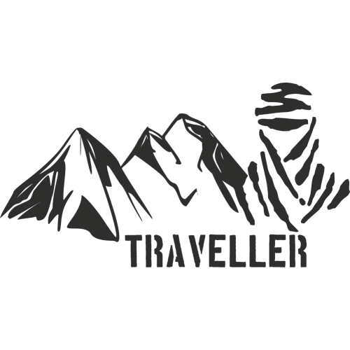 Sticker Montagne Touareg Traveller