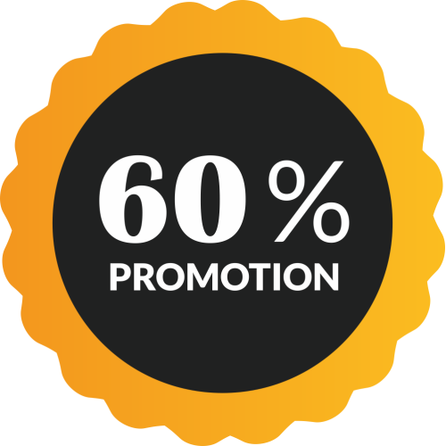 Autocollant Soldes 60% De Promotion