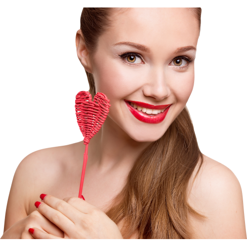 Autocollant Personne Femme Coeur Beauté 2