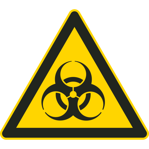 Autocollant Risque Biologique