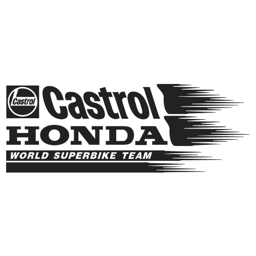 Sticker Honda Castrol Gauche