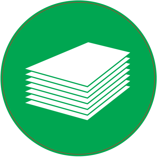 Autocollant Panneau Vert Papier