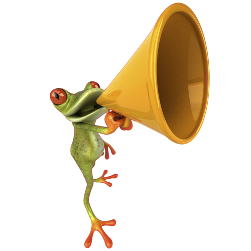 Autocollant Grenouilles