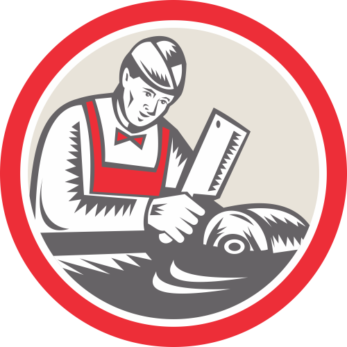 Autocollant Métier Commerçant Boucher 2