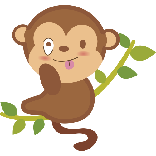 Autocollant Animaux Singe