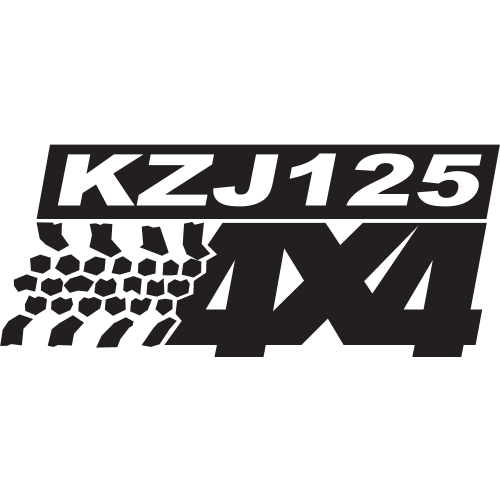 Sticker Logo 4x4 Kzj125