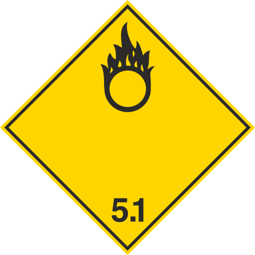 Autocollant Transport Matières Comburantes