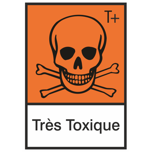 Autocollant Produit Dangereux Très Toxique