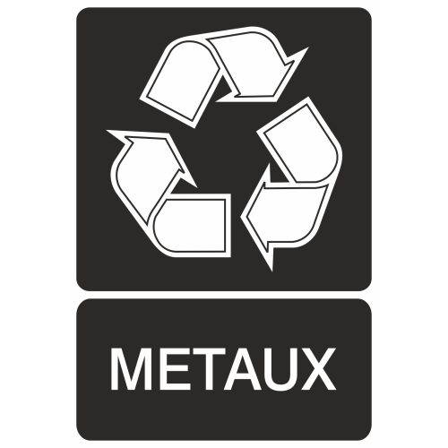 Autocollant Recyclage Metaux