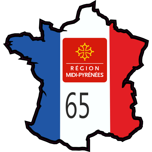 Autocollant Hautes Pyrenees (midi-pyrenees)