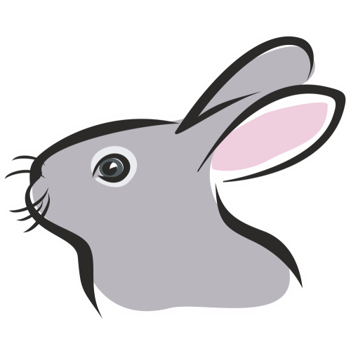 Autocollant Logo Animaux Ferme Lapin