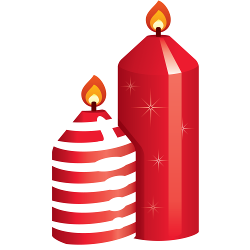 Autocollant Déco Noel Bougies