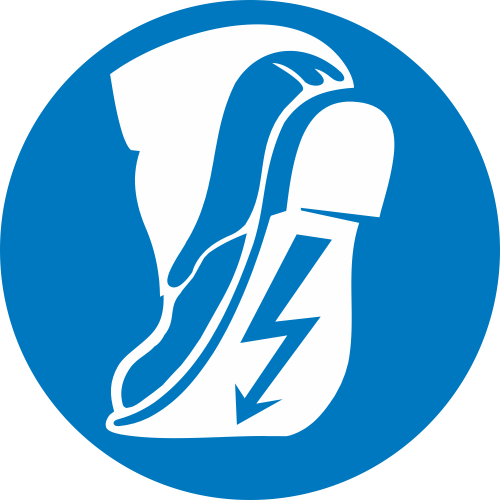 Autocollant Obligation Port Chaussures Conductrices