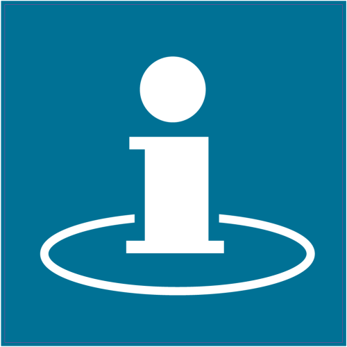 Autocollant Panneau Indication Informations