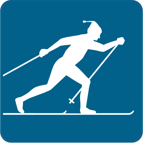 Autocollant Ski De Fond A