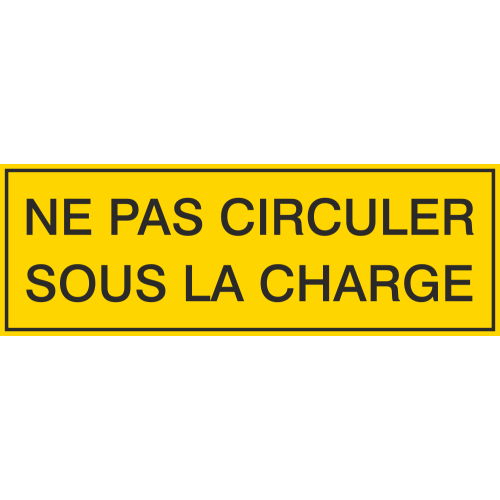 Autocollant Ne Pas Circuler Sous La Charge