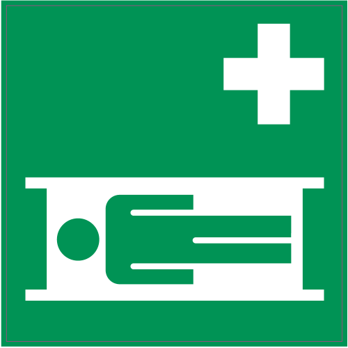 Autocollant Panneau Indication Infirmerie