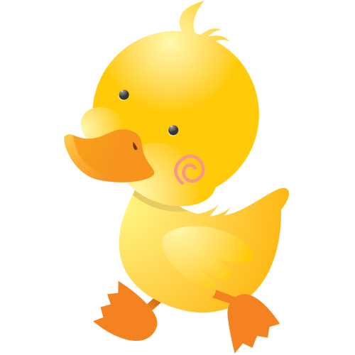 Autocollant Canard 2 Pour Enfants