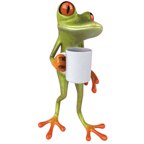 Autocollant Grenouilles