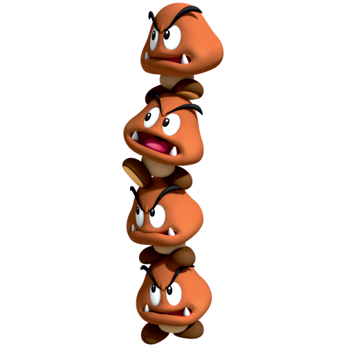 Autocollant Mario Goomba