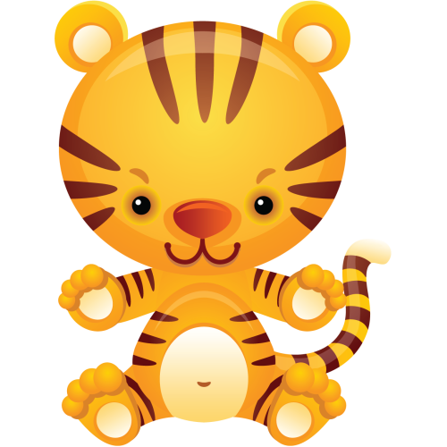 Autocollant Tigre Pour Enfants