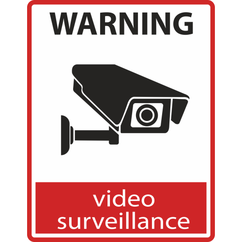 Autocollant Logo Video Surveillance