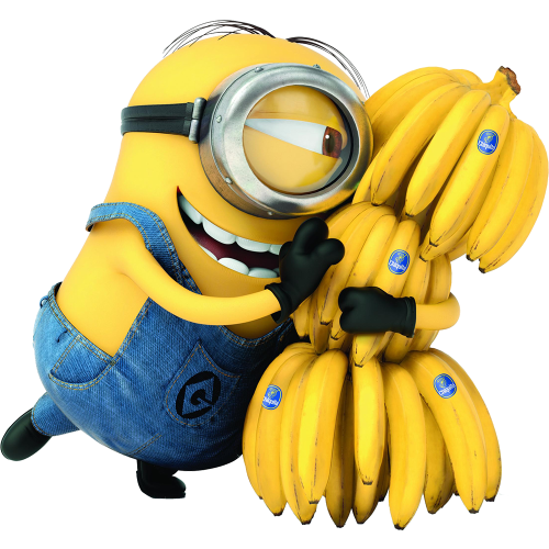 Autocollant Minion Banana