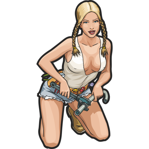 Autocollant Sexy Femme